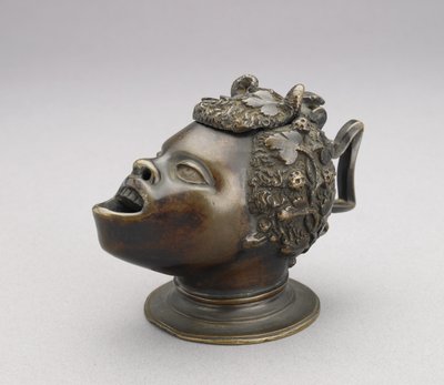 Lamp or Inkwell in the Form of the Head of an African Boy by Severo da Ravenna
